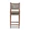 Baxton Studio Heyna MidCentury Transitional Grey Woven Rope Mahogany Counter Stool 212-12809-ZORO - alternate 10